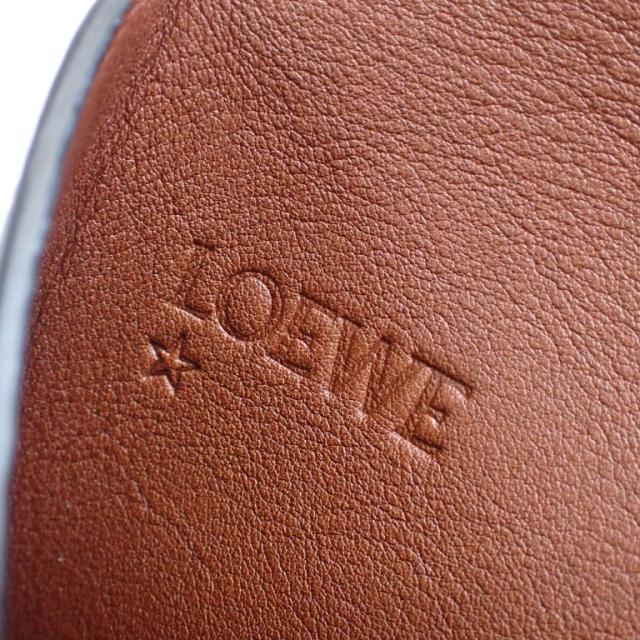 LOEWE ロエベ ポーチ アナグラム エンベロープポーチ ブラック レザー ユニセックス 美品【本物保証】_6