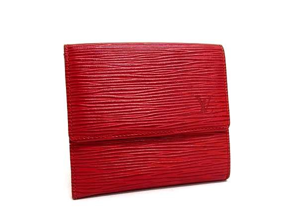 LOUIS VUITTON ルイヴィトン 財布 ポルトモネビエカルトクレディ M63487 カスティリアンレッド エピ レディース 三つ折り財布【本物保証】