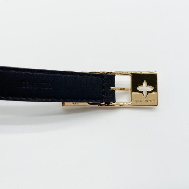 LOUIS VUITTON ベルト LVデュオ 18ミリ リバーシブル M8296 ブラウン ブラック モノグラムキャンバス レザー 