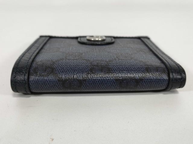 GUCCI グッチ 財布 GGスプリーム 732016 ブラック PVC レザー メンズ シルバー金具 超美品【本物保証】_3