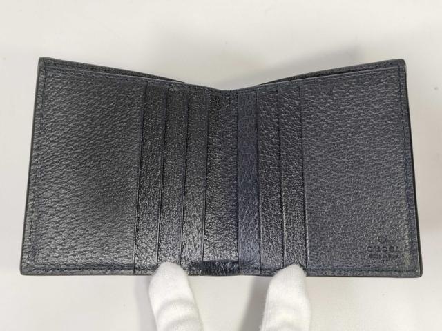 GUCCI グッチ 財布 GGスプリーム 732016 ブラック PVC レザー メンズ シルバー金具 超美品【本物保証】_4