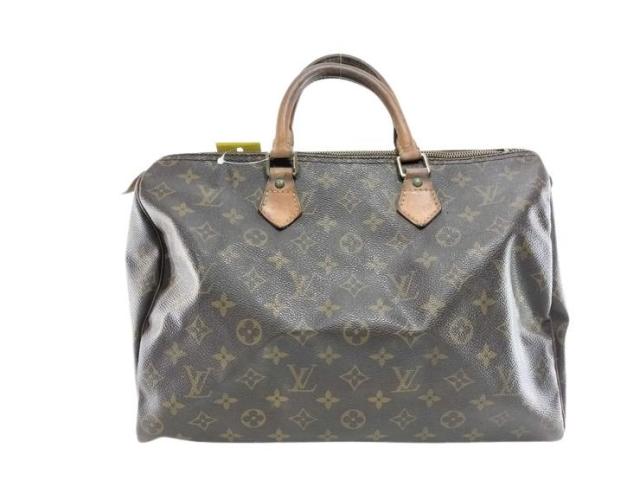 LOUIS VUITTON ルイヴィトン ハンドバッグ スピーディ35 M41107 ブラウン モノグラム・キャンバス レディース ミニボストンバッグ ゴールド金具【本物保証】