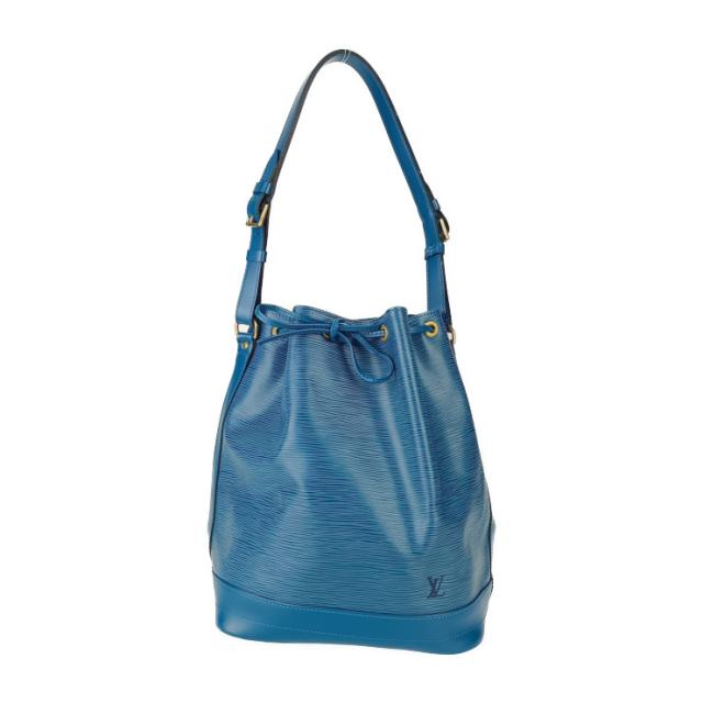 美品 LOUIS VUITTON ルイ ヴィトン ショルダーバッグ ノエ M44005 トレドブルー ゴールド金具 エピレザー レディース 巾着型【本物保証】