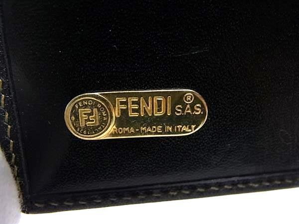 FENDI フェンディ 財布 ズッカ 2556 01442 079 ブラウン キャンバス×レザー レディース 三つ折り 財布 美品【本物保証】 FENDI フェンディ 財布 ズッカ 2556 01442 079 ブラウン キャンバス
