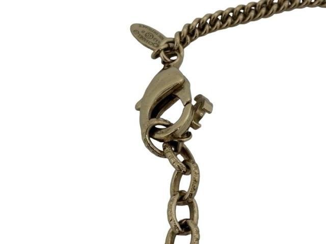 CHANEL シャネル ネックレス ココマーク シャンパンゴールド系 メタル フェイクパール レディース 美品【本物保証】_5