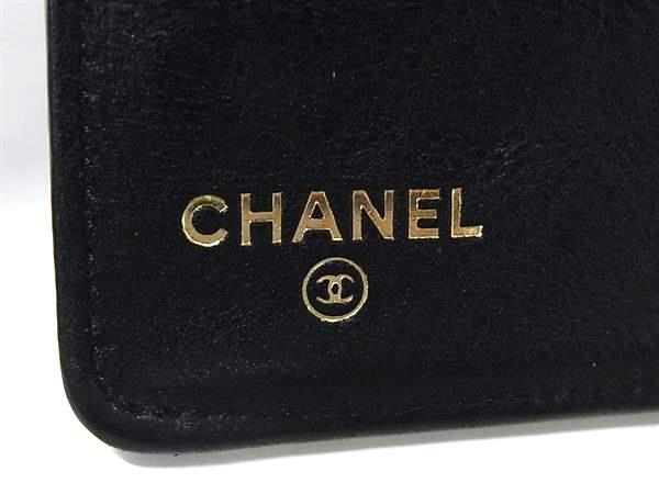 CHANEL シャネル 財布 セブルガ - ブラック ブラック ユニセックス ココマーク 二つ折り長財布【本物保証】_6
