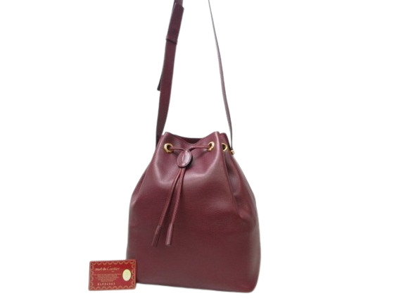 Cartier カルティエ ショルダーバック マストライン ボルドー 駅南やま