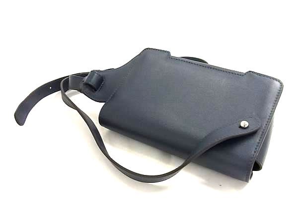 MARNI マルニ ボディバッグ トランカルー ネイビー レザー レディース シルバー金具 超美品【本物保証】_3