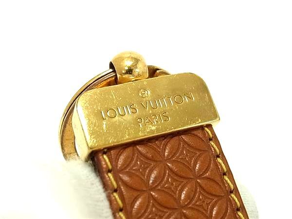 LOUIS VUITTON キーリング ブラウンレザー ルイヴィトン モノグラム