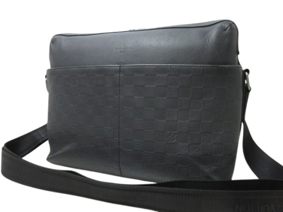 LOUIS VUITTON ルイヴィトン ショルダー バッグ カリプソMM N41201 オニキス ダミエアンフィニ メンズ シルバー金具【本物保証】_2