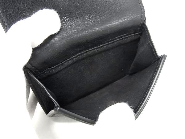 ChristianDior クリスチャンディオール 財布 - 2ESBC110CDI ブラック レザー ユニセックス 三つ折り Wホック シルバー金具【本物保証】 ChristianDior クリスチャンディオール 財布 - 2ESBC110CDI ブラック