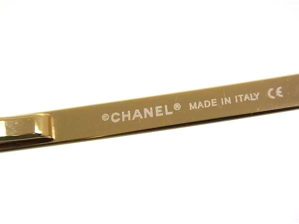CHANEL シャネル サングラス ココマーク 4104B ゴールド クリア