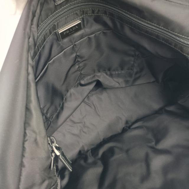 美品 PRADA プラダ ショルダーバッグ メッセンジャーバッグ 2VD013 ブラック ナイロン レザー ユニセックス フラップ クロスボディ 三角ロゴプレート【本物保証】_7