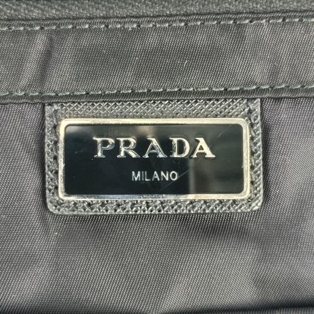 美品 PRADA プラダ ショルダーバッグ メッセンジャーバッグ 2VD013 ブラック ナイロン レザー ユニセックス フラップ クロスボディ 三角ロゴプレート【本物保証】_8