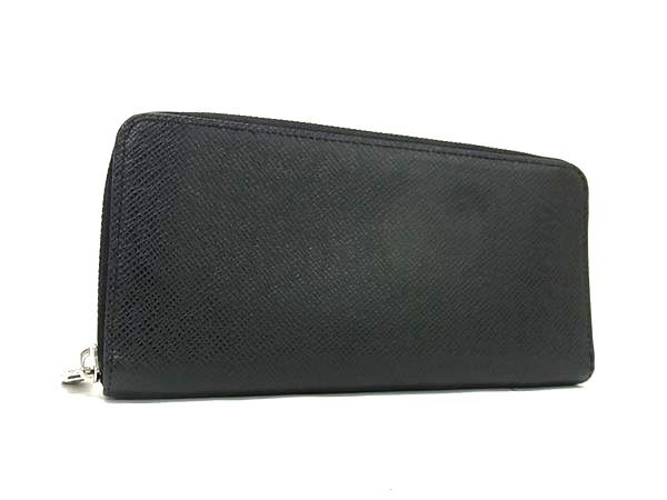 LOUIS VUITTON ルイヴィトン 財布 ジッピーウォレット ヴェルティカル M30503 ノワール(ブラック系) タイガ メンズ ラウンドファスナー 二つ折り 長財布 シルバー金具 美品【本物保証】