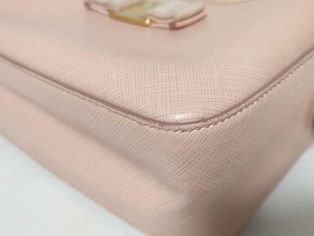 Salvatore Ferragamo フェラガモ ショルダーバッグ ヴァラリボン FZ21 F568 ピンク レザー レディース チェーン ゴールド金具【本物保証】_3