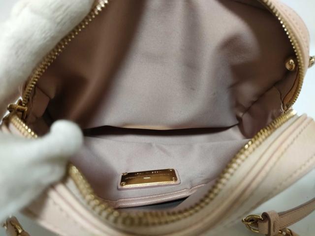 Salvatore Ferragamo フェラガモ ショルダーバッグ ヴァラリボン FZ21 F568 ピンク レザー レディース チェーン ゴールド金具【本物保証】_6
