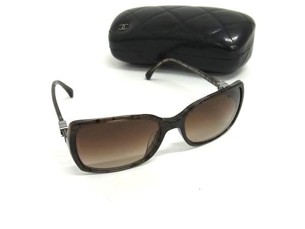 CHANEL シャネル サングラス - 5218-A ブラウングラデーション プラスチック ユニセックス ココマーク 美品【本物保証】