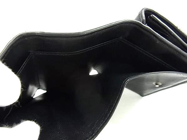 BALENCIAGA バレンシアガ 財布 アワーグラス 600212 ブラック クロコダイル型押しレザー ユニセックス Bロゴ 三つ折り 財布 美品【本物保証】_5