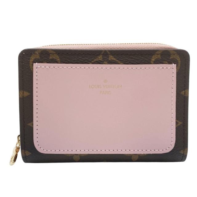 LOUIS VUITTON ルイヴィトン 財布 ポルトフォイユ･ルー M82378 ローズバレリーヌ モノグラム レディース 二つ折り財布 美品【本物保証】