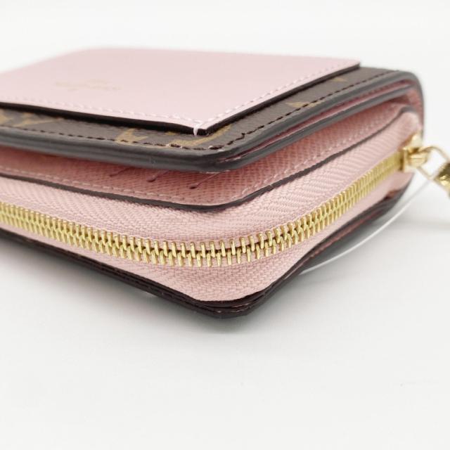 LOUIS VUITTON ルイヴィトン 財布 ポルトフォイユ･ルー M82378 ローズバレリーヌ モノグラム レディース 二つ折り財布 美品【本物保証】_3