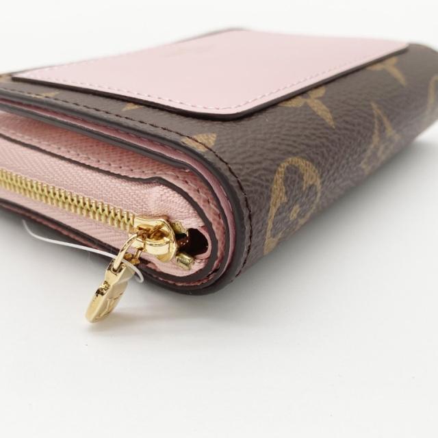 LOUIS VUITTON ルイヴィトン 財布 ポルトフォイユ･ルー M82378 ローズバレリーヌ モノグラム レディース 二つ折り財布 美品【本物保証】_4