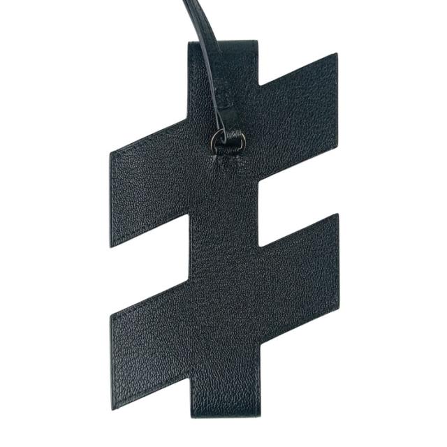 HERMES エルメス フォンケース Hタグ フォンケース ブラック レザー ユニセックス シルバー金具 超美品【本物保証】_2