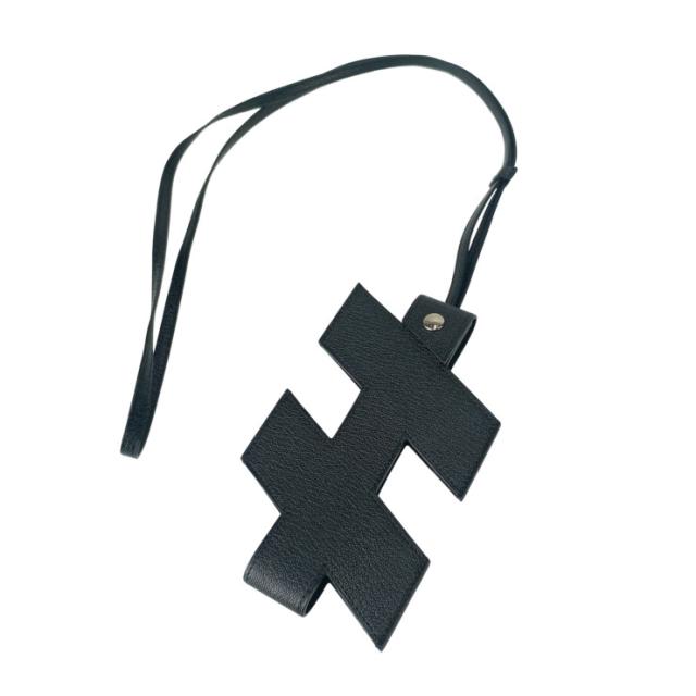 HERMES エルメス フォンケース Hタグ フォンケース ブラック レザー ユニセックス シルバー金具 超美品【本物保証】_4