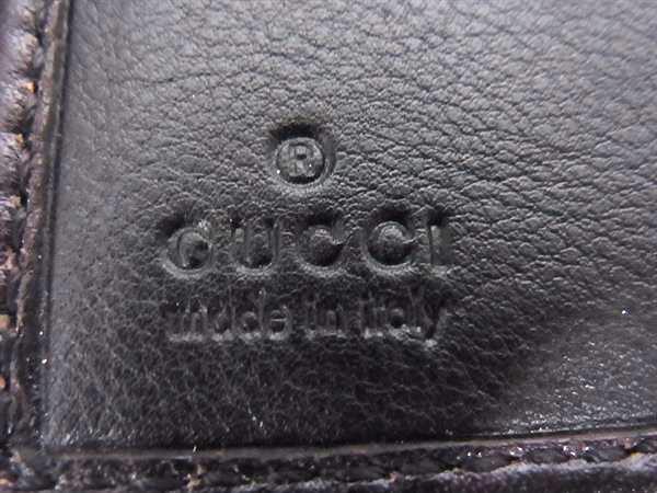 美品 GUCCI グッチ 二つ折り 財布 グッチシマ 112716 1147 ブラウン レザー レディース ゴールド金具【本物保証】_5