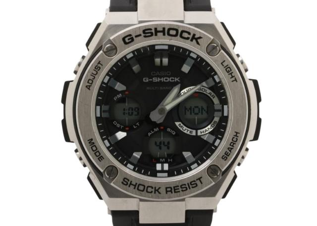 CASIO カシオ 腕時計 G-SHOCK G-STEEL GST-W100 Series GST-W110-1AJF ブラック系 樹脂／ステンレススチール メンズ アナデジ 美品【本物保証】