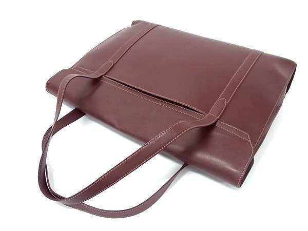 Cartier カルティエ トートバッグ マストライン - ボルドー レザー