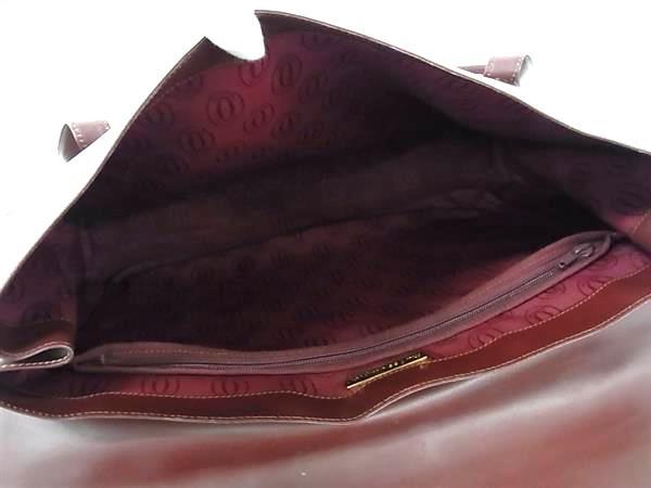 Cartier カルティエ トートバッグ マストライン - ボルドー レザー