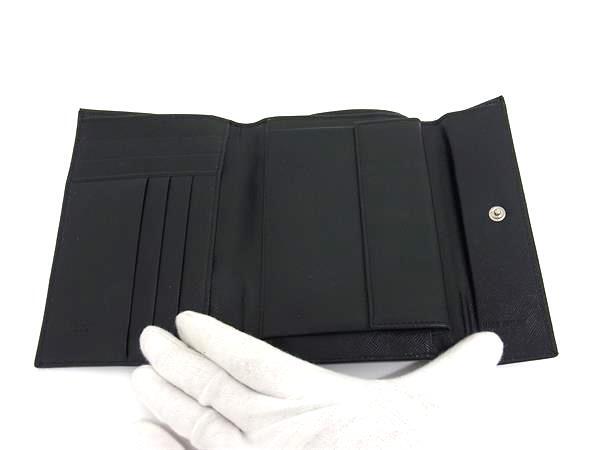 PRADA プラダ 財布 トライアングルロゴ M510 ブラック サフィアーノ