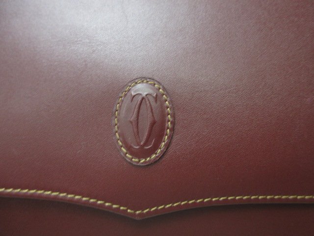 Cartier カルティエ ショルダーバッグ マストライン - ボルドー レザー レディース【本物保証】_4