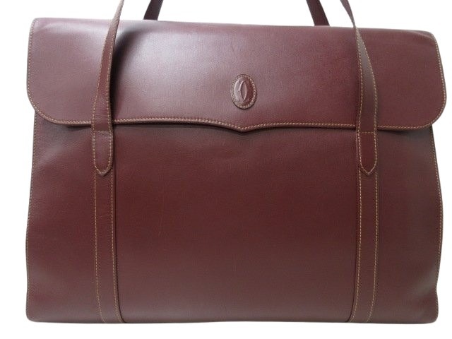 Cartier カルティエ ショルダーバッグ マストライン - ボルドー レザー レディース【本物保証】_7
