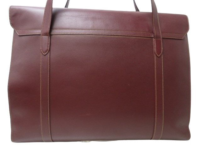 Cartier カルティエ ショルダーバッグ マストライン - ボルドー レザー レディース【本物保証】_8