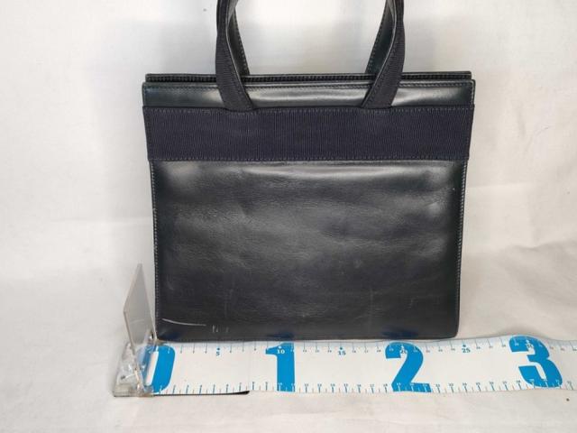 Salvatore Ferragamo フェラガモ ハンドバッグ ヴァラ BA214178 ネイビー系 レザー レディース ゴールド金具【本物保証】_1
