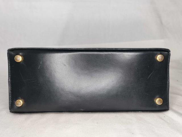 Salvatore Ferragamo フェラガモ ハンドバッグ ヴァラ BA214178 ネイビー系 レザー レディース ゴールド金具【本物保証】_2