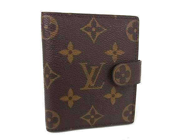 LOUIS VUITTON ルイヴィトン 手帳カバー アジェンダ ミニ R20007 ブラウン モノグラム ユニセックス 美品【本物保証】