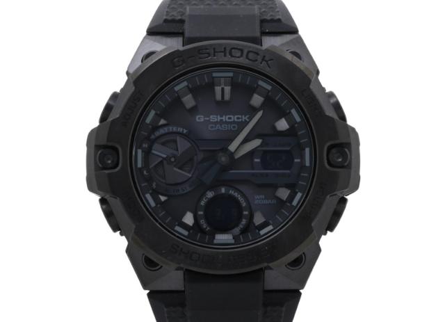 CASIO カシオ 時計 GSHOCK GSTEEL GSTB400 Series GSTB400BB1AJF ブラック 樹脂／ステンレススチール メンズ アナデジ 美品【本物保証】