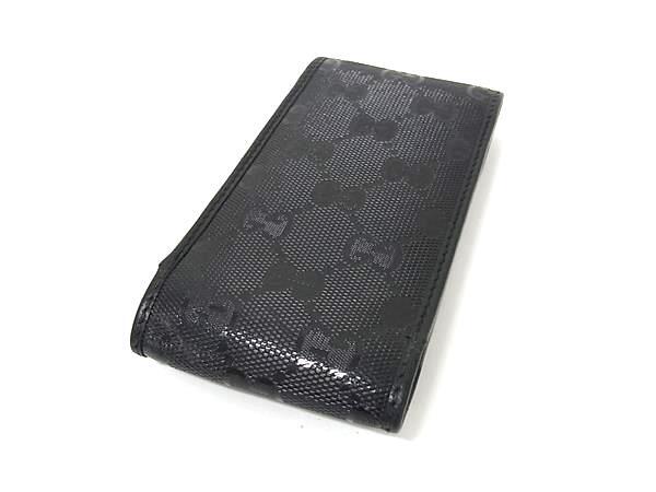 GUCCI グッチ シガレットケース GGインプリメ 181716 ブラック PVC  