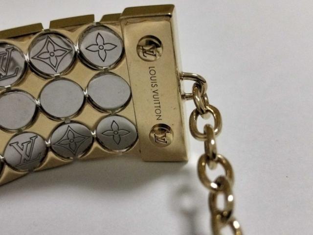 LOUIS VUITTON ルイヴィトン ブレスレット Futura Bracelet MP356A フュチュラ ブレスレット ゴールド シルバー系 メタル レディース モノグラム 美品【本物保証】_2