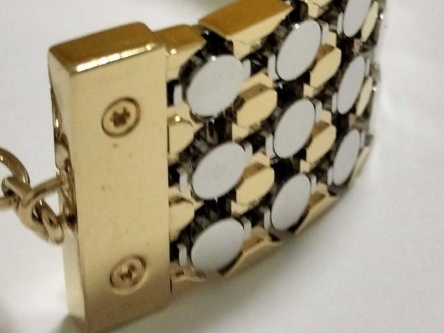 LOUIS VUITTON ルイヴィトン ブレスレット Futura Bracelet MP356A フュチュラ ブレスレット ゴールド シルバー系 メタル レディース モノグラム 美品【本物保証】_5