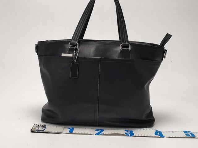COACH コーチ トートバッグ レキシントン F70673 ブラック系 レザー レディース 2WAY ハンドバッグ ショルダーバッグ シルバー金具 美品【本物保証】_1