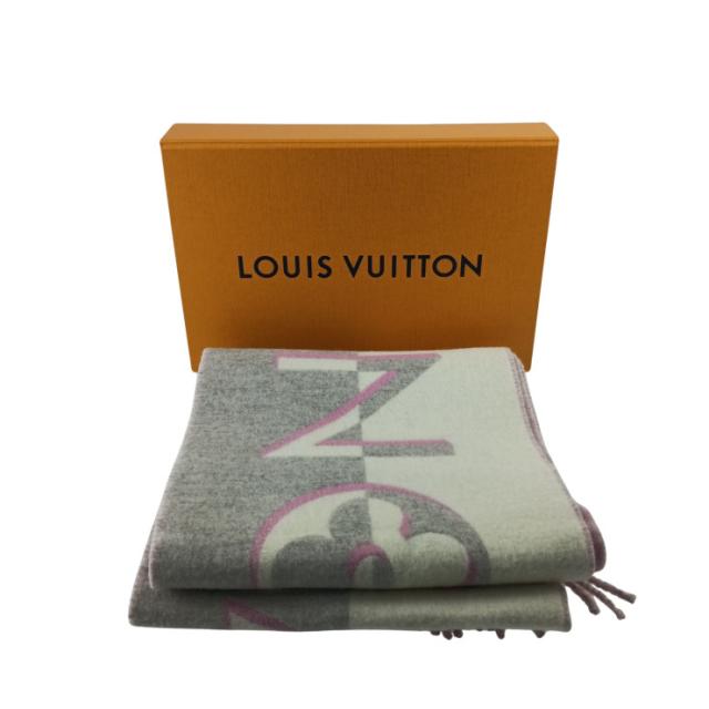LOUIS VUITTON ルイヴィトン マフラー デュオ インフィニティ M93281 ローズ系 ウール95％ カシミヤ5% ユニセックス フリンジ 新品未使用展示品【本物保証】_4
