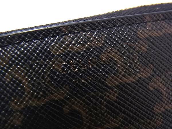 CELINE セリーヌ 財布 LARGE ZIP WALLET 10B552 ブラック系 PVC×レザー