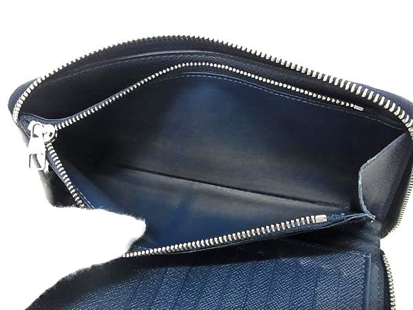 LOUIS VUITTON ルイヴィトン 財布 ジッピーウォレット ヴェルティカル M30510 ブルーマリーヌ(ネイビー系) タイガ メンズ ラウンドファスナー 長財布 シルバー金具【本物保証】_5