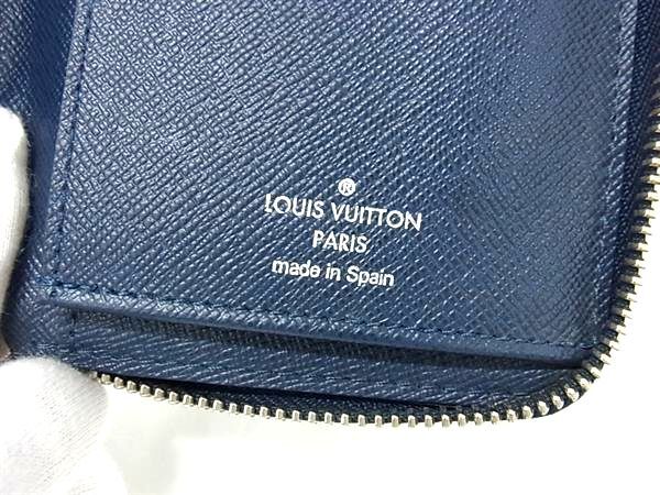 LOUIS VUITTON ルイヴィトン 財布 ジッピーウォレット ヴェルティカル M30510 ブルーマリーヌ(ネイビー系) タイガ メンズ ラウンドファスナー 長財布 シルバー金具【本物保証】_6