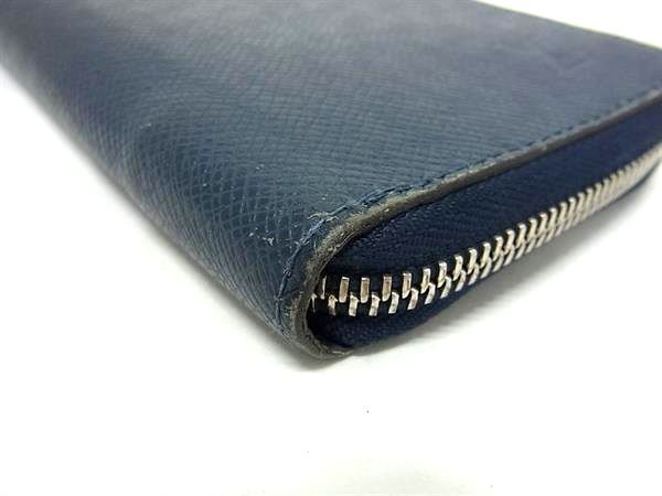 LOUIS VUITTON ルイヴィトン 財布 ジッピーウォレット ヴェルティカル M30510 ブルーマリーヌ(ネイビー系) タイガ メンズ ラウンドファスナー 長財布 シルバー金具【本物保証】_7