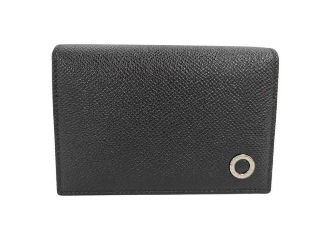 BVLGARI ブルガリ カードケース ブルガリブルガリ 280297 ブラック レザー ユニセックス 超美品【本物保証】